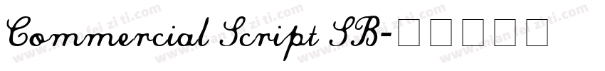 Commercial Script SB字体转换